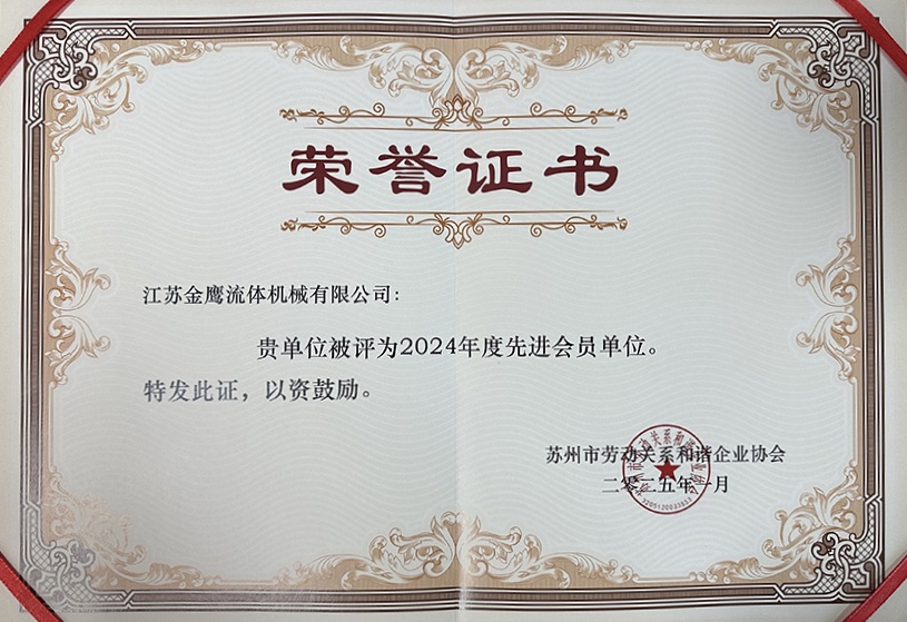 喜報(bào)！江蘇金鷹榮獲蘇州市勞動(dòng)和諧企業(yè)先進(jìn)單位稱(chēng)號(hào)！